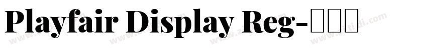 Playfair Display Reg字体转换